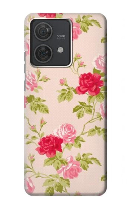 S3037 Pretty Rose Cottage Flora Case For Motorola Edge 40 Neo