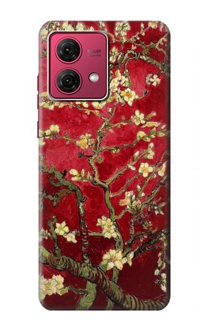 S2414 Red Blossoming Almond Tree Van Gogh Case For Motorola Moto G84