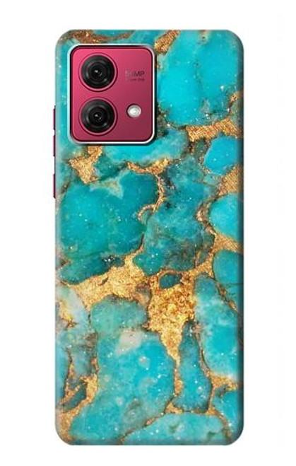 S2906 Aqua Turquoise Stone Case For Motorola Moto G84
