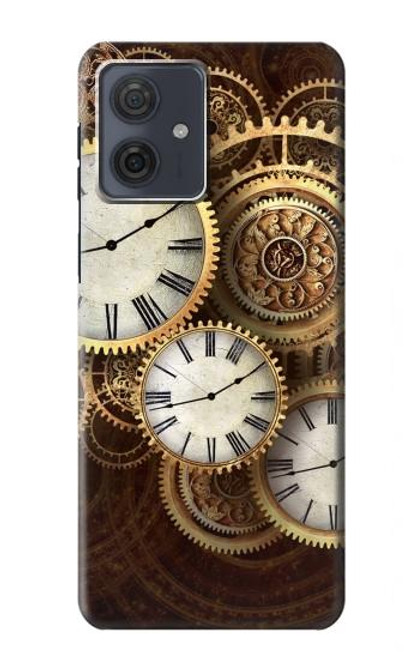 S3172 Gold Clock Live Case For Motorola Moto G54