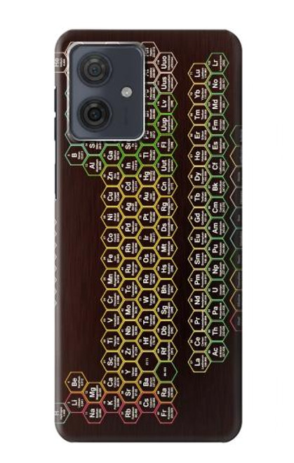 S3544 Neon Honeycomb Periodic Table Case For Motorola Moto G54