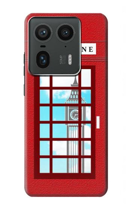S2059 England British Telephone Box Minimalist Case For Motorola Edge 50 Ultra