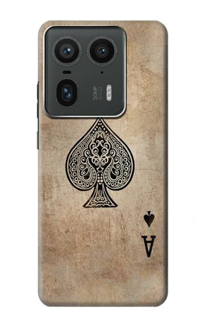 S2928 Vintage Spades Ace Card Case For Motorola Edge 50 Ultra