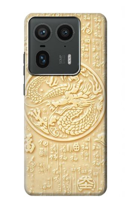 S3288 White Jade Dragon Graphic Painted Case For Motorola Edge 50 Ultra