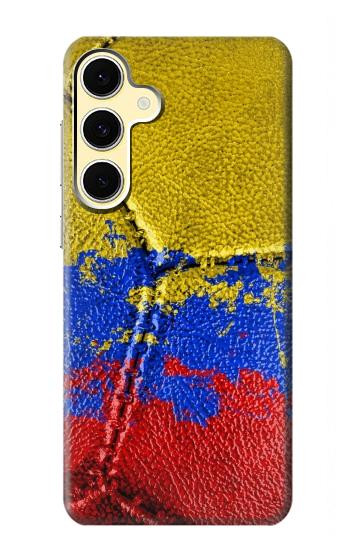 S3306 Colombia Flag Vintage Football Graphic Case For Samsung Galaxy S24 FE