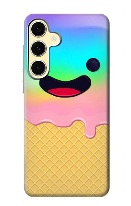 S3939 Ice Cream Cute Smile Case For Samsung Galaxy S24 FE