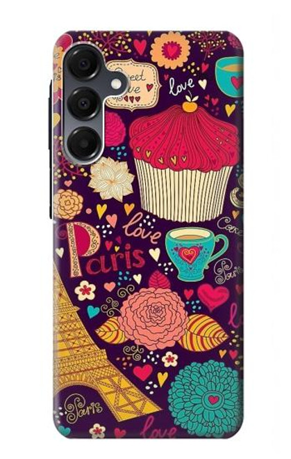 S2353 Paris Cartoon Vintage Pattern Case For Samsung Galaxy A16 5G