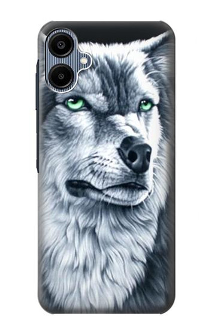 S0123 Grim White Wolf Case For Samsung Galaxy A06