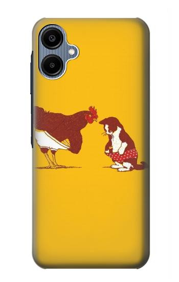 S1093 Rooster and Cat Joke Case For Samsung Galaxy A06