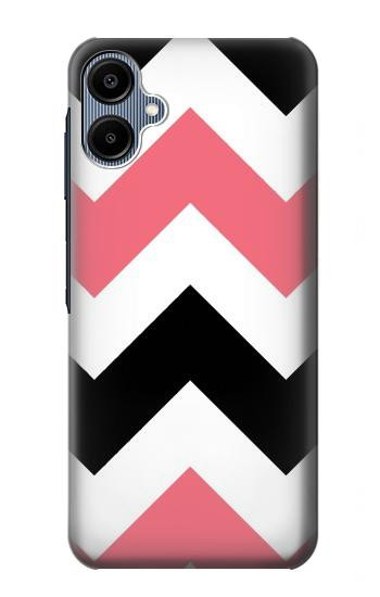 S1849 Pink Black Chevron Zigzag Case For Samsung Galaxy A06