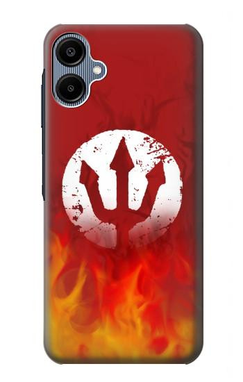 S2803 Fire Red Devil Spear Symbol Case For Samsung Galaxy A06
