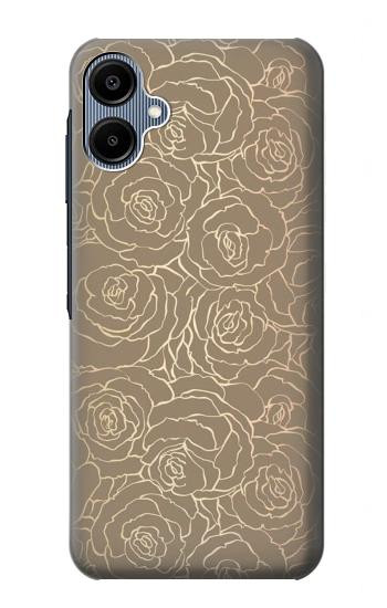 S3466 Gold Rose Pattern Case For Samsung Galaxy A06