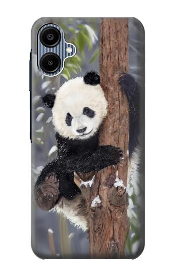 S3793 Cute Baby Panda Snow Painting Case For Samsung Galaxy A06