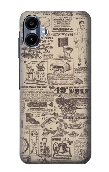 S3819 Retro Vintage Paper Case For Samsung Galaxy A06