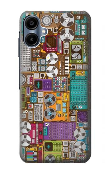 S3879 Retro Music Doodle Case For Samsung Galaxy A06