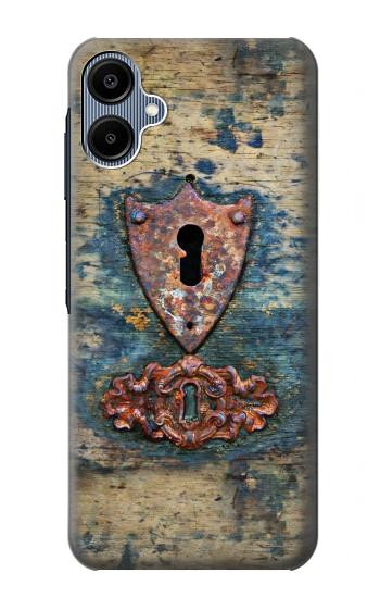 S3955 Vintage Keyhole Weather Door Case For Samsung Galaxy A06