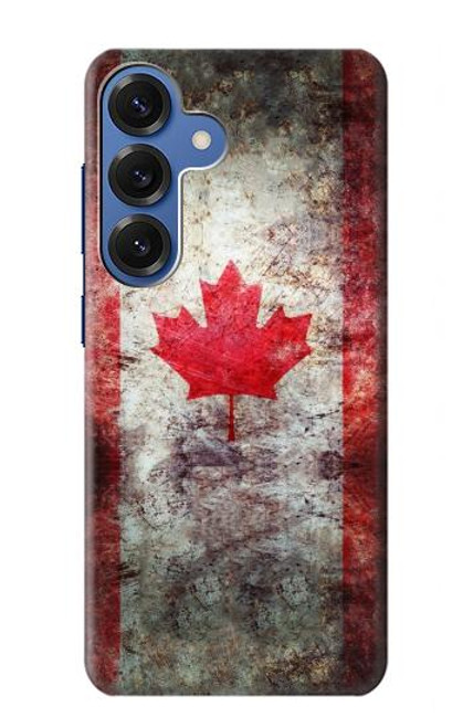 S2490 Canada Maple Leaf Flag Texture Case For Samsung Galaxy S25