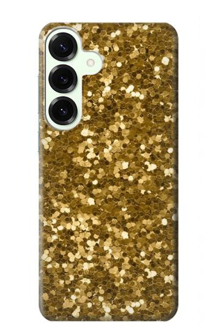 S3388 Gold Glitter Graphic Print Case For Samsung Galaxy S25 Plus