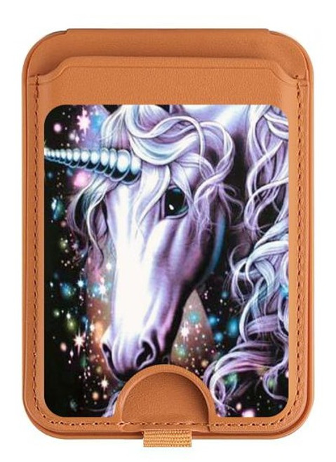 S0749 Unicorn Horse Magnetic Card Holder Wallet Stand with MagSafe for iPhone 16 15 14 13 Pro Max S0749 Unicorn Horse Magnetic Card Holder Wallet Stand with MagSafe for iPhone 16 15 14 13 Pro Max