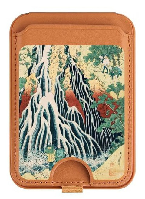 S2491 Hokusai Kirifuri Waterfall at Kurokami Magnetic Card Holder Wallet Stand with MagSafe for iPhone 16 15 14 13 Pro Max S2491 Hokusai Kirifuri Waterfall at Kurokami Magnetic Card Holder Wallet Stand with MagSafe for iPhone 16 15 14 13 Pro Max