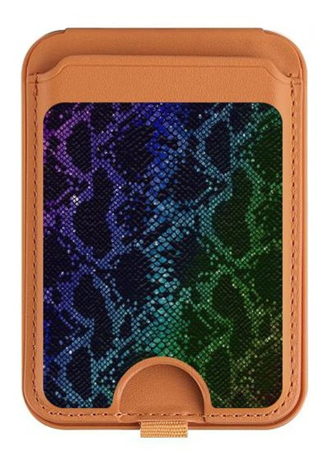 S3366 Rainbow Python Skin Graphic Print Magnetic Card Holder Wallet Stand with MagSafe for iPhone 16 15 14 13 Pro Max S3366 Rainbow Python Skin Graphic Print Magnetic Card Holder Wallet Stand with MagSafe for iPhone 16 15 14 13 Pro Max