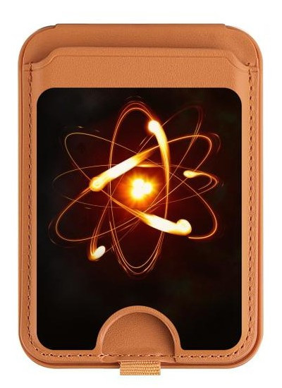 S3547 Quantum Atom Magnetic Card Holder Wallet Stand with MagSafe for iPhone 16 15 14 13 Pro Max