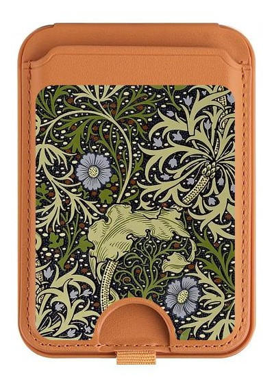 S3792 William Morris Magnetic Card Holder Wallet Stand with MagSafe for iPhone 16 15 14 13 Pro Max