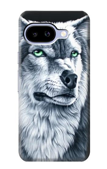S0123 Grim White Wolf Case For Google Pixel 9a