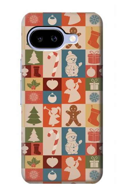 S2854 Cute Xmas Pattern Case For Google Pixel 9a