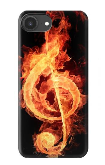 S0493 Music Note Burn Case For iPhone 16e