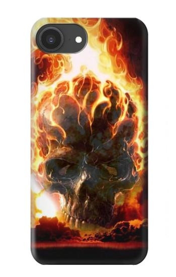 S0863 Hell Fire Skull Case For iPhone 16e, 17e