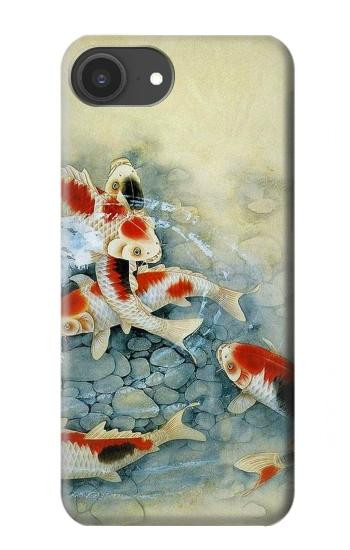 S1654 Koi Carp Fish Art Painting Case For iPhone 16e