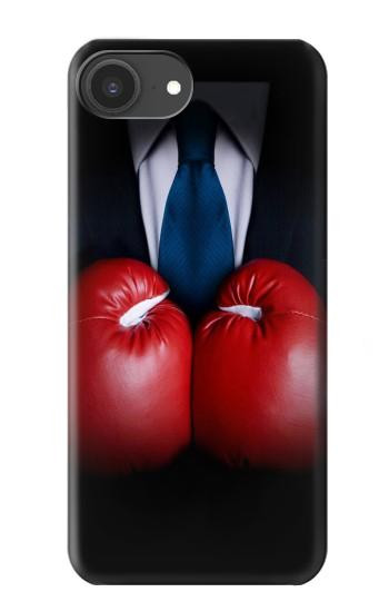 S2261 Businessman Black Suit With Boxing Gloves Case For iPhone 16e, 17e