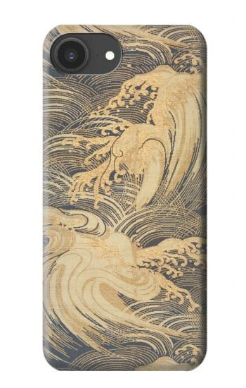 S2680 Japan Art Obi With Stylized Waves Case For iPhone 16e