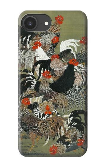 S2699 Ito Jakuchu Rooster Case For iPhone 16e, 17e