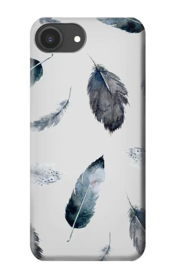 S3085 Feather Paint Pattern Case For iPhone 16e, 17e