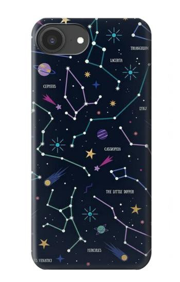 S3220 Star Map Zodiac Constellations Case For iPhone 16e, 17e