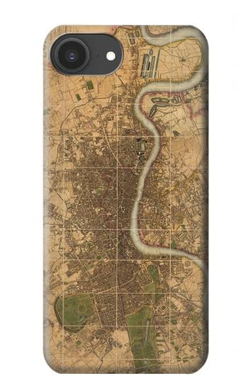 S3230 Vintage Map of London Case For iPhone 16e, 17e