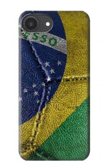 S3297 Brazil Flag Vintage Football Graphic Case For iPhone 16e, 17e