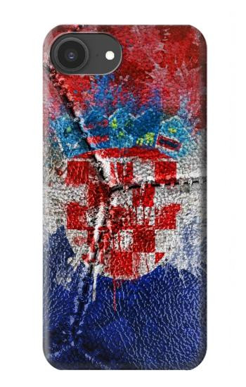 S3313 Croatia Flag Vintage Football Graphic Case For iPhone 16e