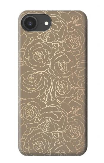 S3466 Gold Rose Pattern Case For iPhone 16e, 17e