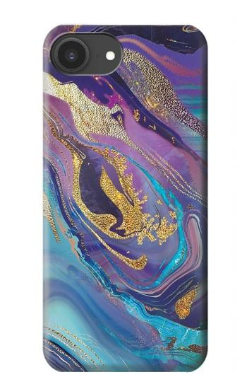 S3676 Colorful Abstract Marble Stone Case For iPhone 16e, 17e