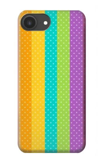 S3678 Colorful Rainbow Vertical Case For iPhone 16e