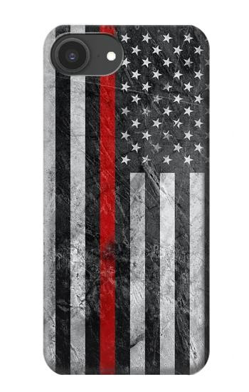 S3687 Firefighter Thin Red Line American Flag Case For iPhone 16e, 17e