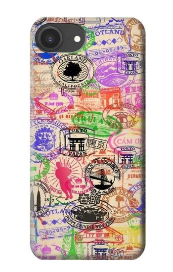 S3904 Travel Stamps Case For iPhone 16e