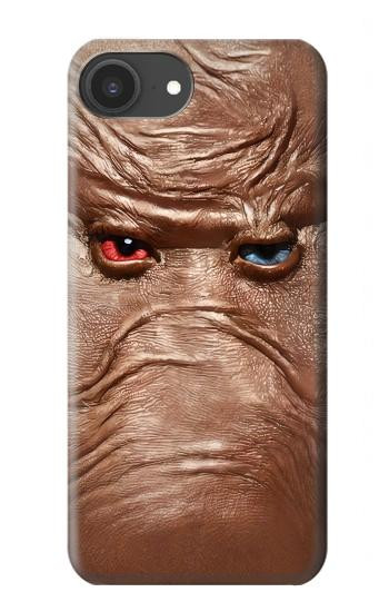 S3940 Leather Mad Face Graphic Paint Case For iPhone 16e, 17e