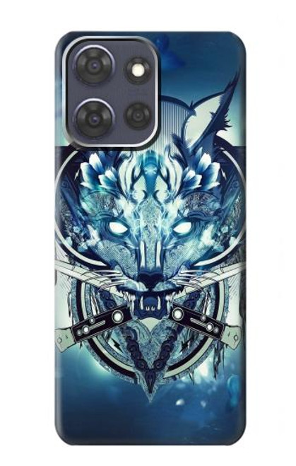S1135 Wolf with knives Rock Case For Motorola Moto G Power (2025)