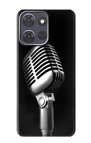 S1672 Retro Microphone Jazz Music Case For Motorola Moto G Power (2025)