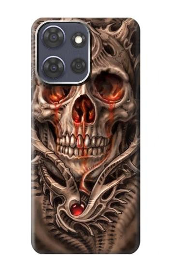 S1675 Skull Blood Tattoo Case For Motorola Moto G Power (2025)