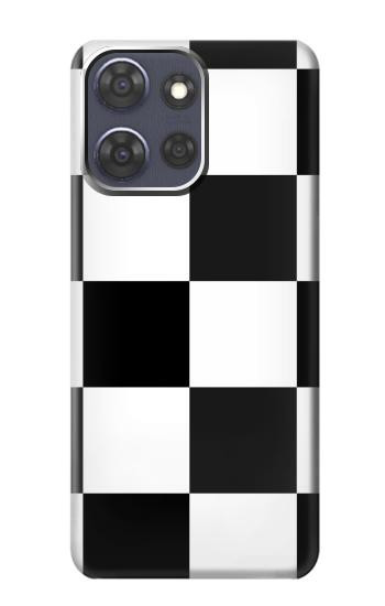 S2492 Black and White Check Case For Motorola Moto G Power (2025)